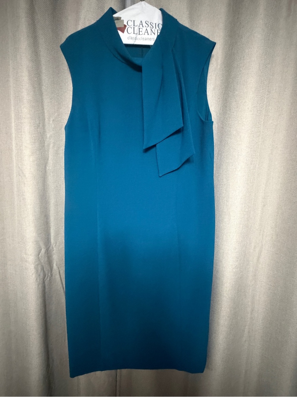 Harper rose Teal Sleeveless Tie-Neck Midi Dress